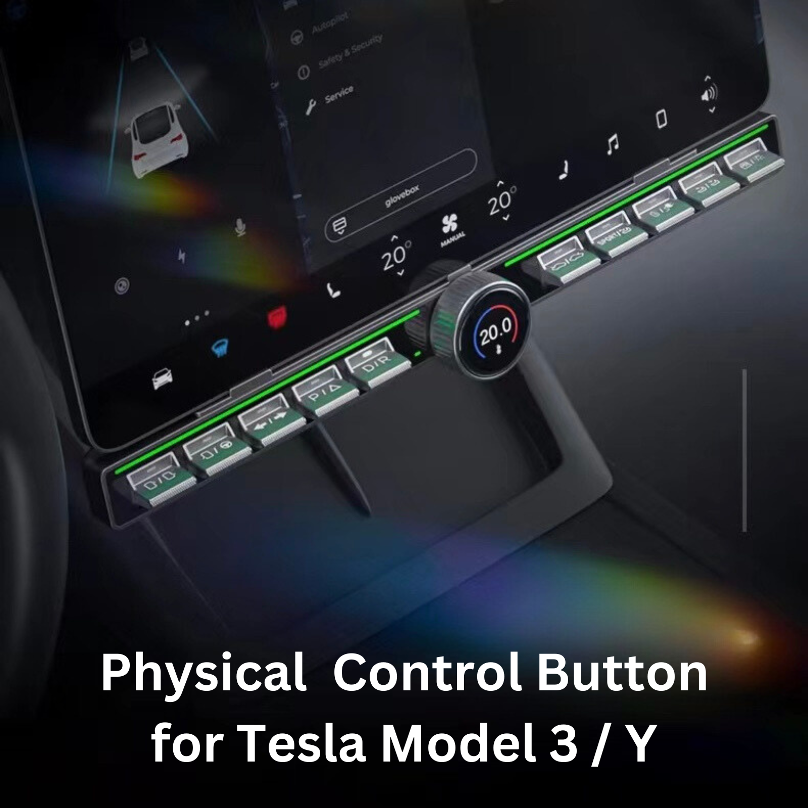 Center Console Physical Control Button Multiple Functions for Tesla Mo ...