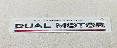 Genuine Tesla DUAL MOTOR BADGE Chrome Logo For Model 3 / Model Y
