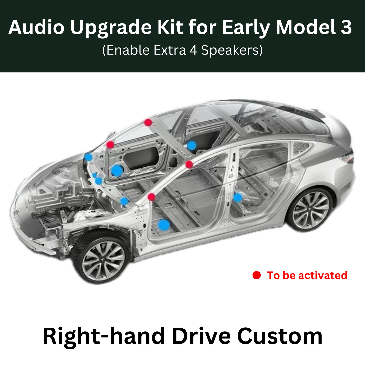 Speakers Sound Activation Cable for Tesla Model 3