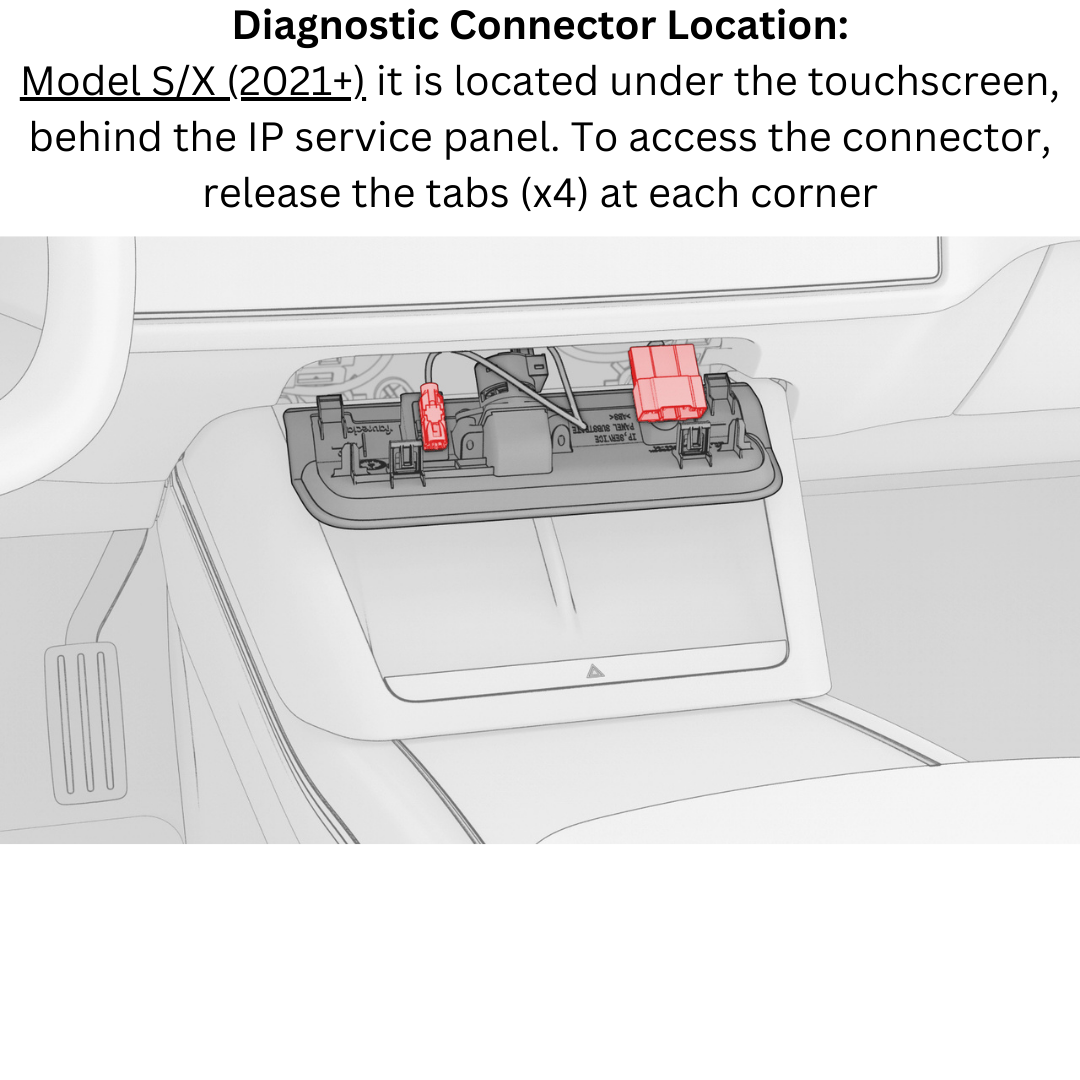 ZKTOOL Cavo di Servizio diagnostico per Tesla Model S e Model X ZKTOOL Cavo di Servizio diagnostico per Tesla Model S e Model X
